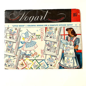 Vogart Vintage 1940's Transfer‎ Pattern "Little Susan" #105